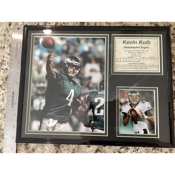 Kevin Kolb Philadelphia Eagles Number Four Quarterback‎ Framed Art 2789 - Picture 1 of 4
